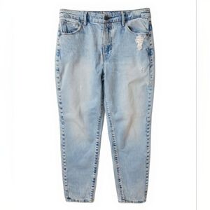 Good American 90s Mom Jeans Distressed High Rise Size 6/28